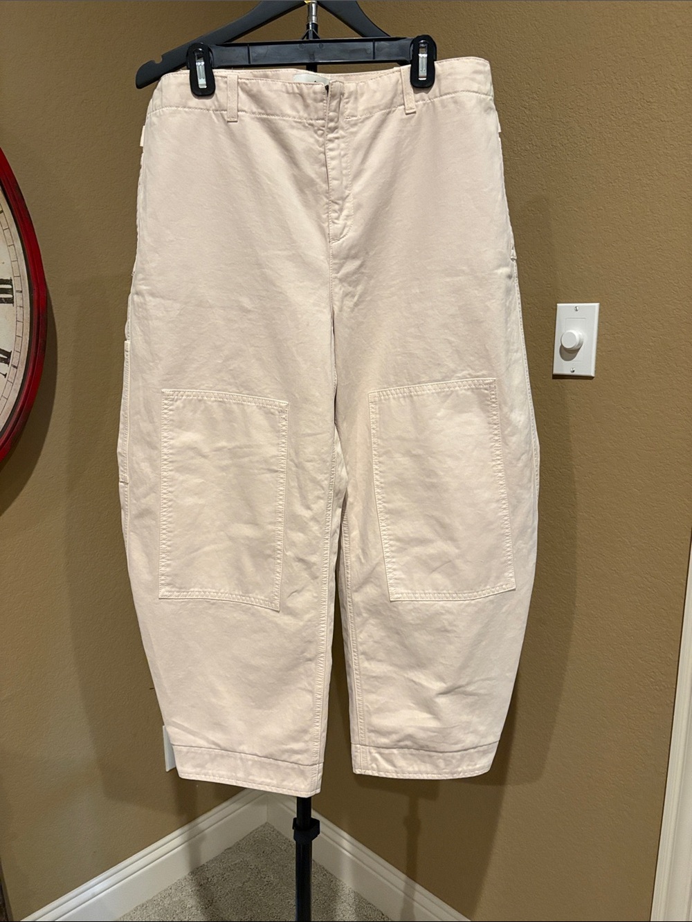 Etro Italian luxury Beige Chino Barrel Legged Pants